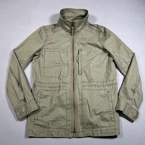 Madewell Womens Olive Green Cotton Military Utility Field Jacket Size M Army
